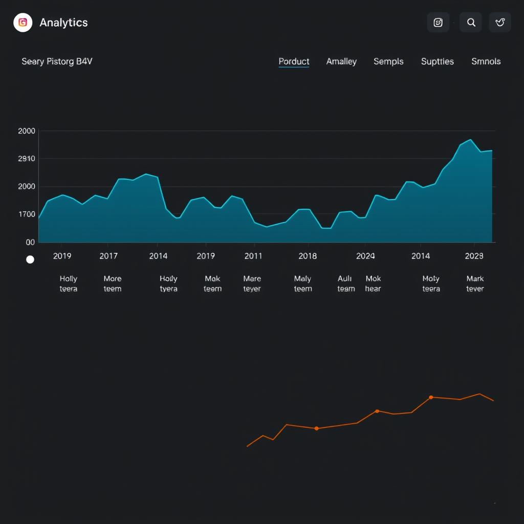 Aktivitätsverlauf eines Instagram-Profils