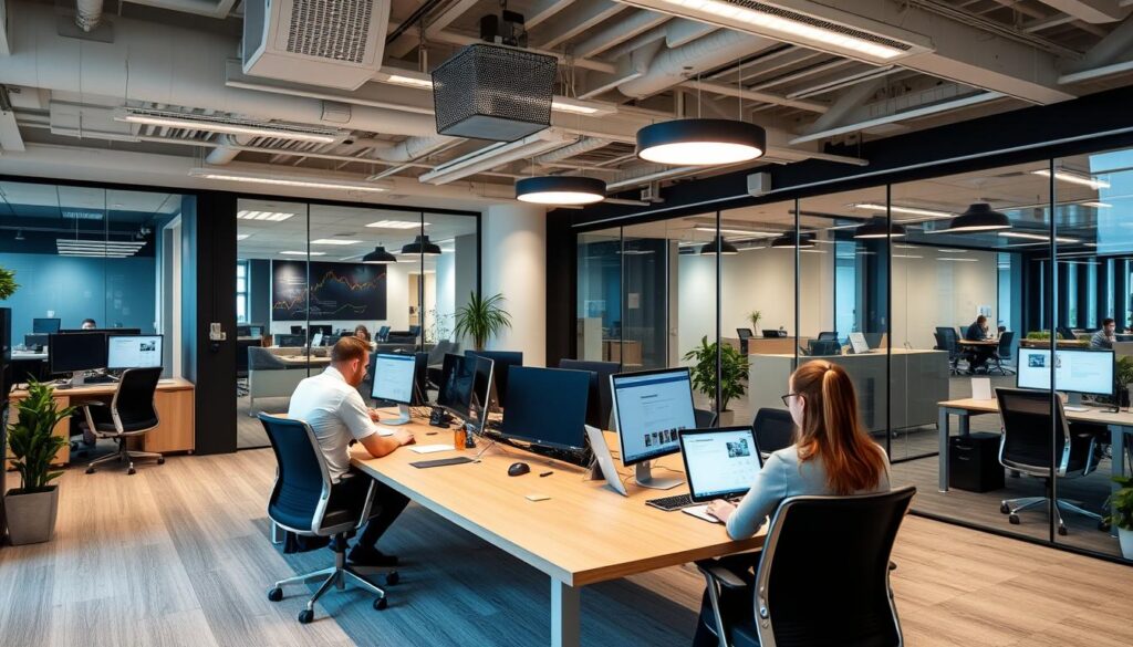 Büroräume eines Dienstleistungsunternehmens für Fallbeispiel zur Unternehmensbewertung im Mittelstand
