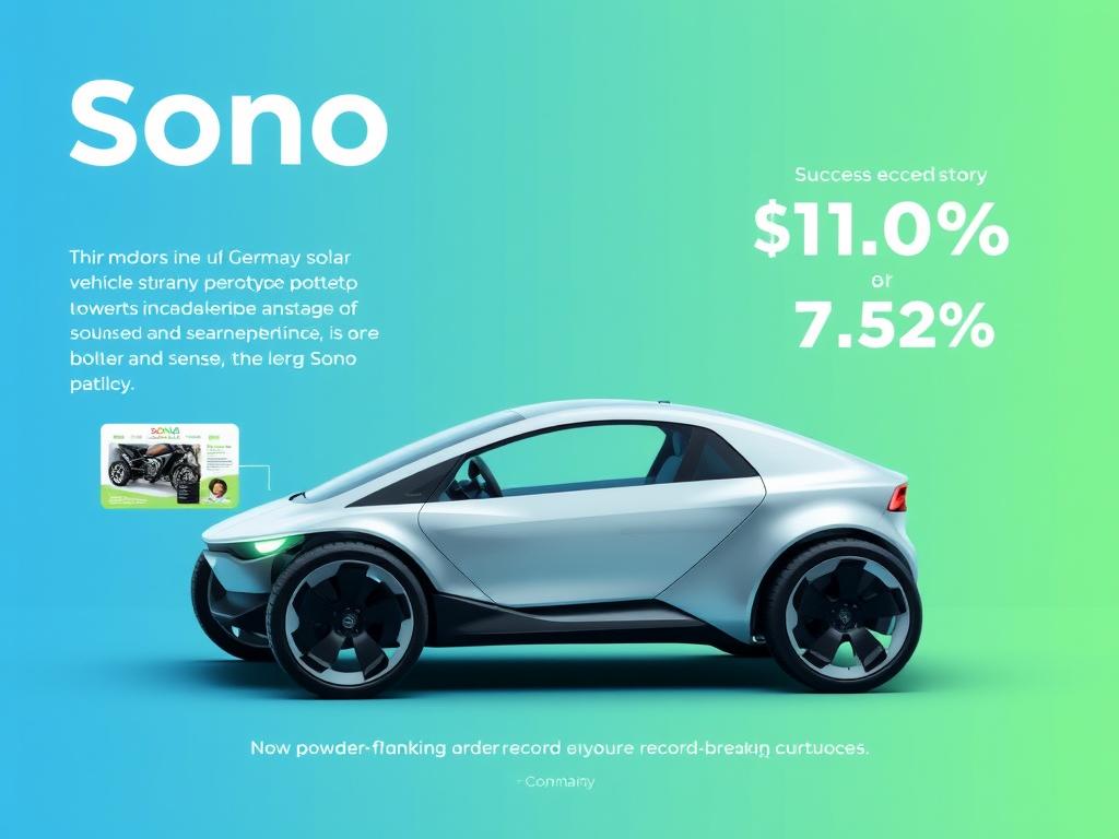 Crowdfunding-Erfolg des Technologie-Startups Sono Motors für Elektroauto-Entwicklung