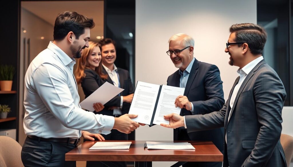 Erfolgreicher Abschluss einer Unternehmensfinanzierung mit Investoren