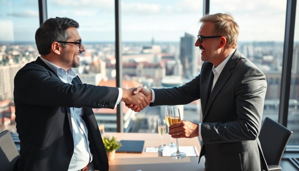 Erfolgreicher Abschluss eines Unternehmensverkaufs an Investoren