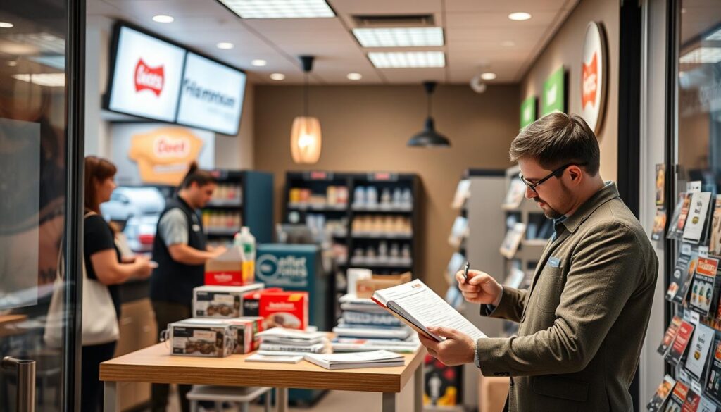 Eröffnungsvorbereitung eines Franchise-Geschäfts