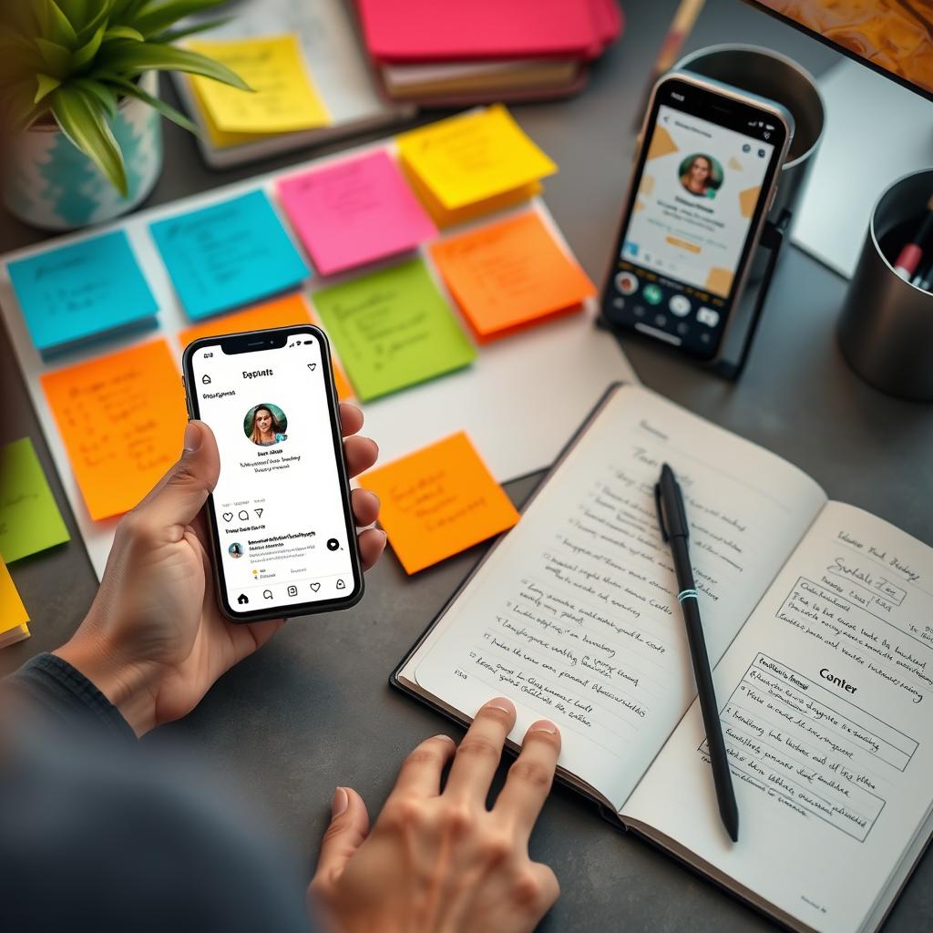 Planung der Content-Strategie für einen neu gekauften Instagram-Account