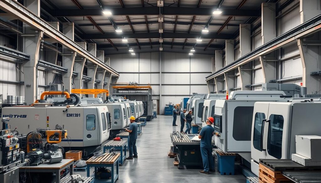 Produktionshalle eines mittelständischen Metallverarbeitungsunternehmens für Unternehmensbewertung