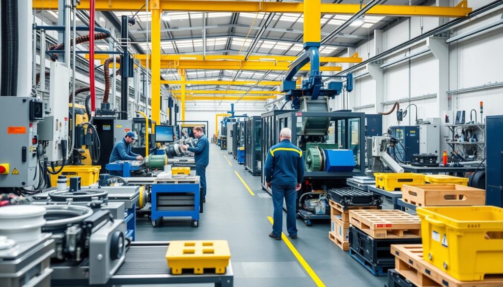 Produktionshalle eines mittelständischen Unternehmens für Fallbeispiel zur Unternehmensbewertung im Mittelstand