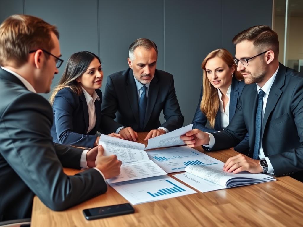 Team führt Due Diligence für SaaS-Unternehmen durch, analysiert Technologie-Stack und wiederkehrende Umsätze