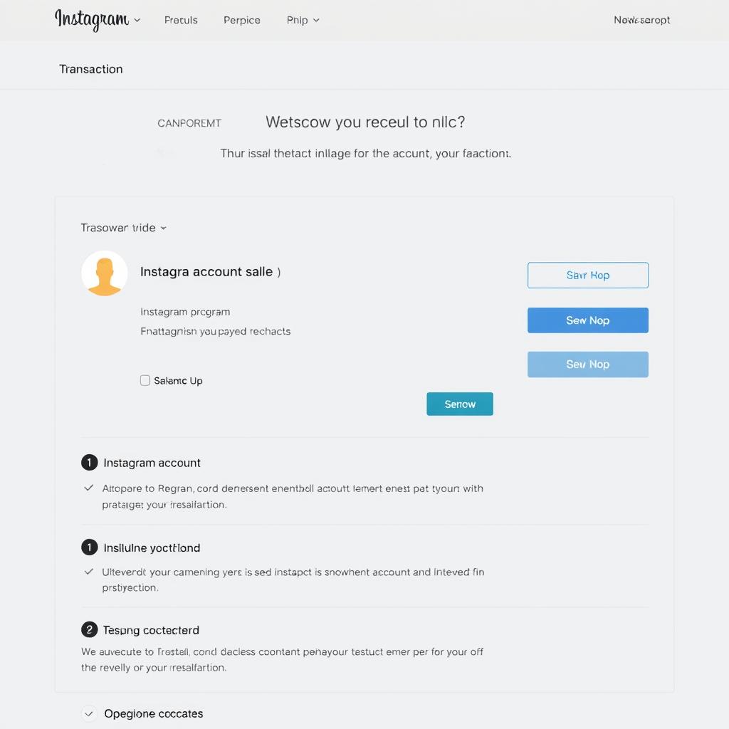 Treuhanddienst für Instagram-Profil Verkauf