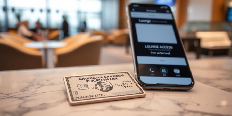 American Express Platinum Card mit Loungezugang als eines der wichtigsten AMEX Platinum Vorteile