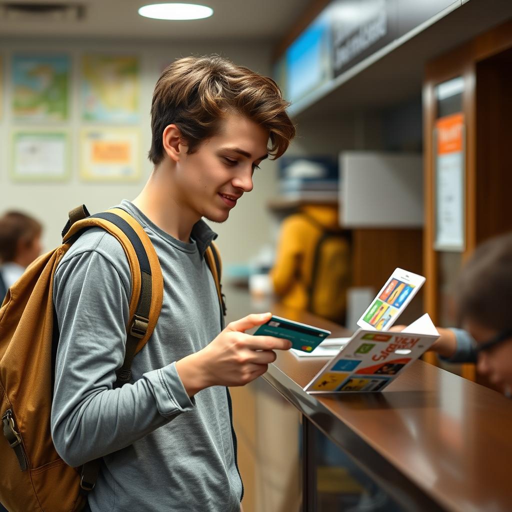 Backpacker nutzt kostenlose Kreditkarte im Ausland