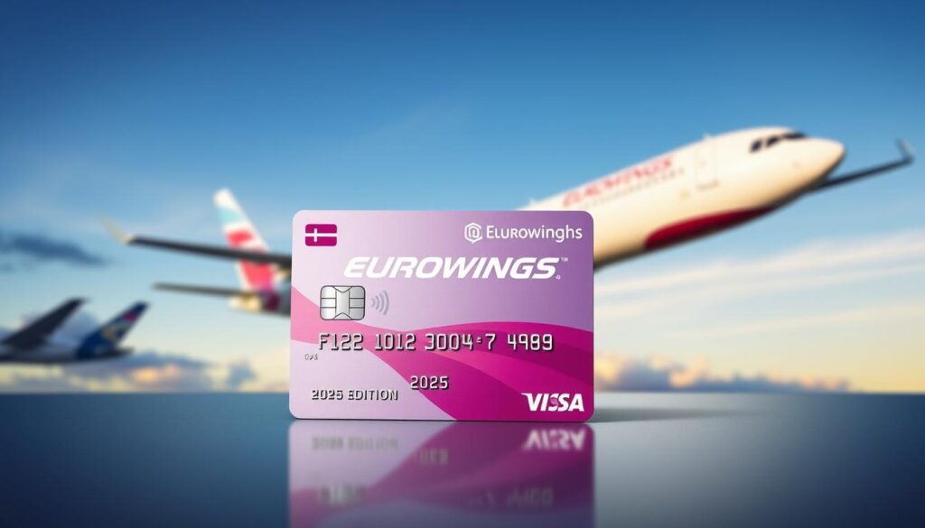 Eurowings Premium Card mit Eurowings Flugzeug