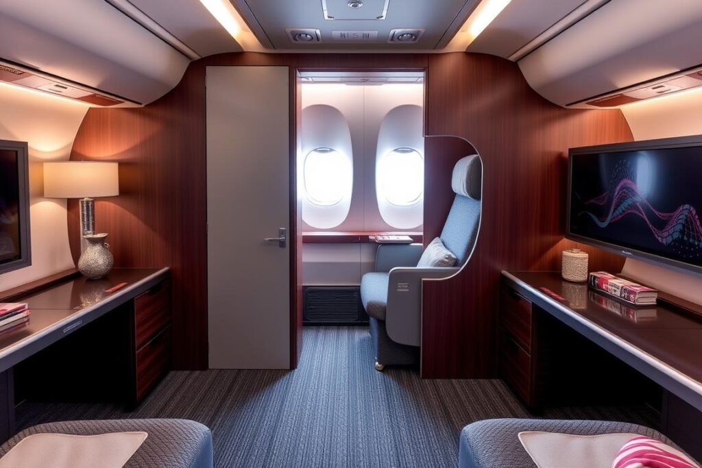 Qatar Airways Qsuite auf der Strecke Berlin-Doha-Singapur