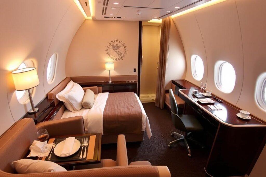 Singapore Airlines First Class Suite auf der Strecke Frankfurt-Singapur